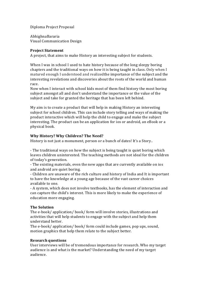 Research proposal example for students image