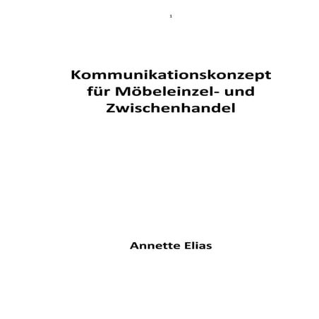 Marketingkonzept für Möbel-Einzelhandel Behr Accessoires in Leverkusen / Dipl...