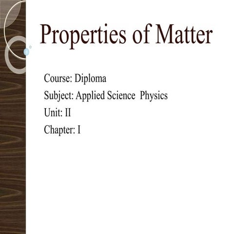 Diploma sem 2 applied science physics-unit 2-chap-1 elasticity