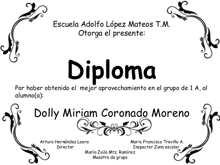 diplomas por grupo ejemplos de diplomas