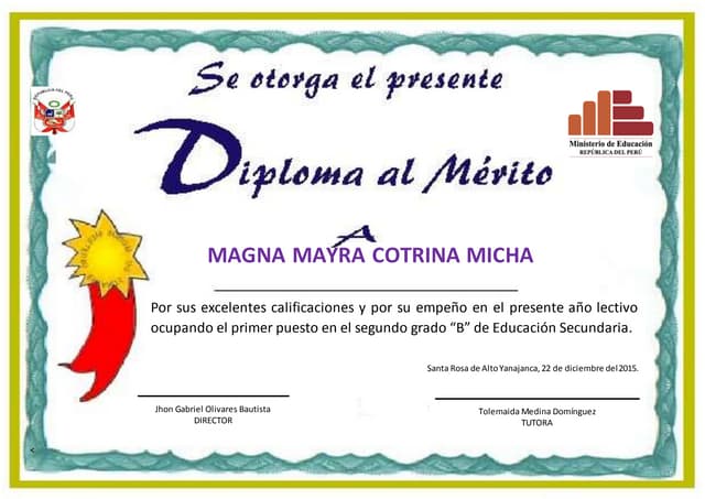 Diplomas secundaria