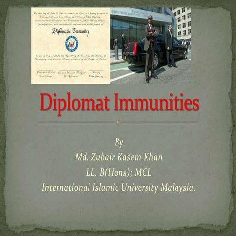 Diplomatic Immunities