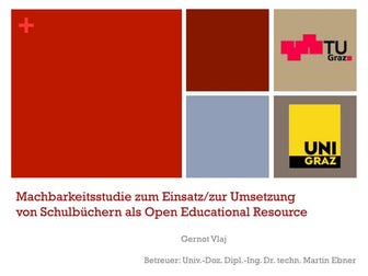 Machbarkeitsstudie zur Umsetzung von Schulbüchern als Open Educational Resource