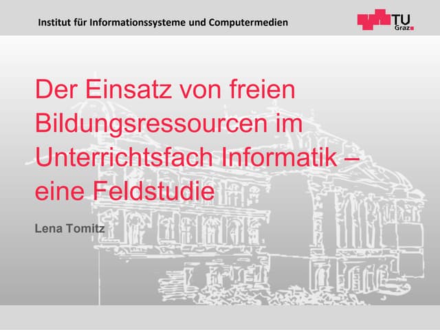 Der Einsatz von freien Bildungsressourcen im Unterrichtsfach Informatik - ein...