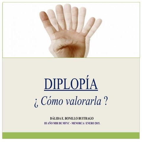 Diplopia