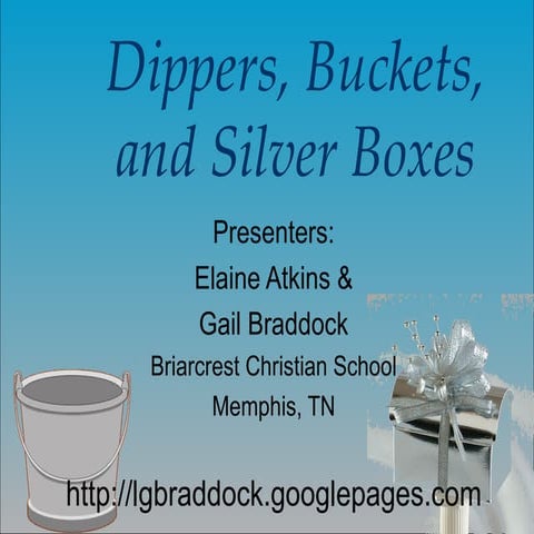 Dippers, Drops, and Silver Boxes