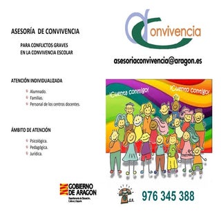 Diptico asesoria  de convivencia 2017