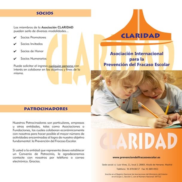 Diptico asociacion claridad