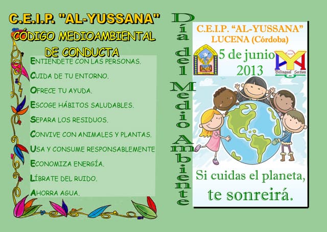 Diptico: Dia del medio ambiente 12 13