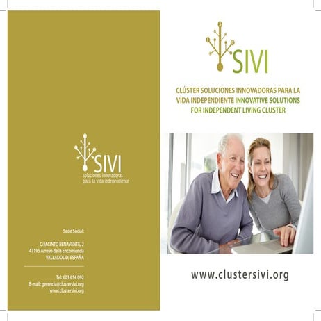 Clúster SIVI - Soluciones Innovadoras para la Vida Independiente - díptico