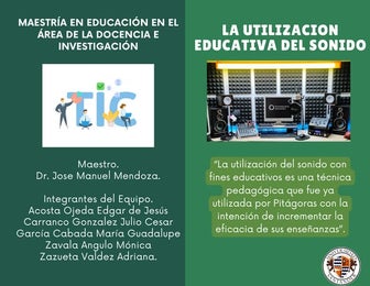Diptico Utilizacion didactica del sonido