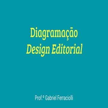 Aula - Direção e Finalização - Diagramação / Design Editorial