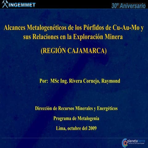DIRECCIÓN DE RECURSOS MINERALES Y ENERGÉTICOS