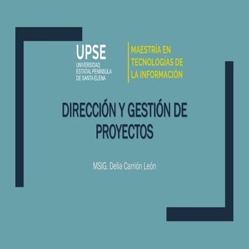 Dirección y gestión de proyectos Unidad 2.pdf