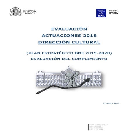 Evaluación actuaciones 2018. Dirección Cultural