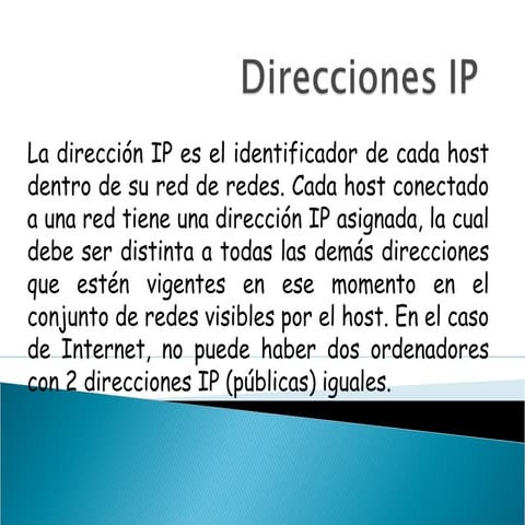 Direccionamiento ip