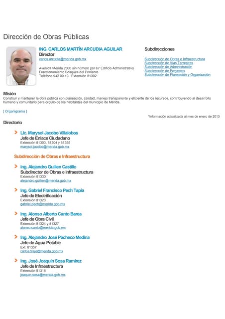 Dirección de Obras Públicas