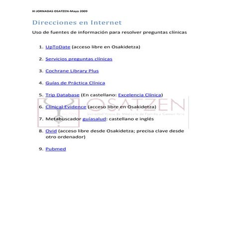 Direccionesen Internet