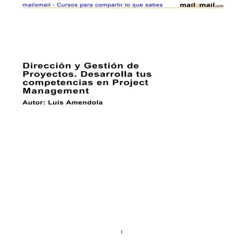 Direccion Gestion Proyectos Desarrolla Competencias Project Management 27276 ...