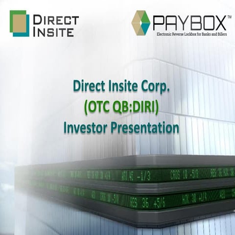 Direct insite - Investor Presentation