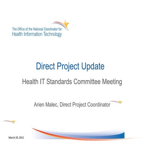 Direct Project HITSC Update 03.29.11