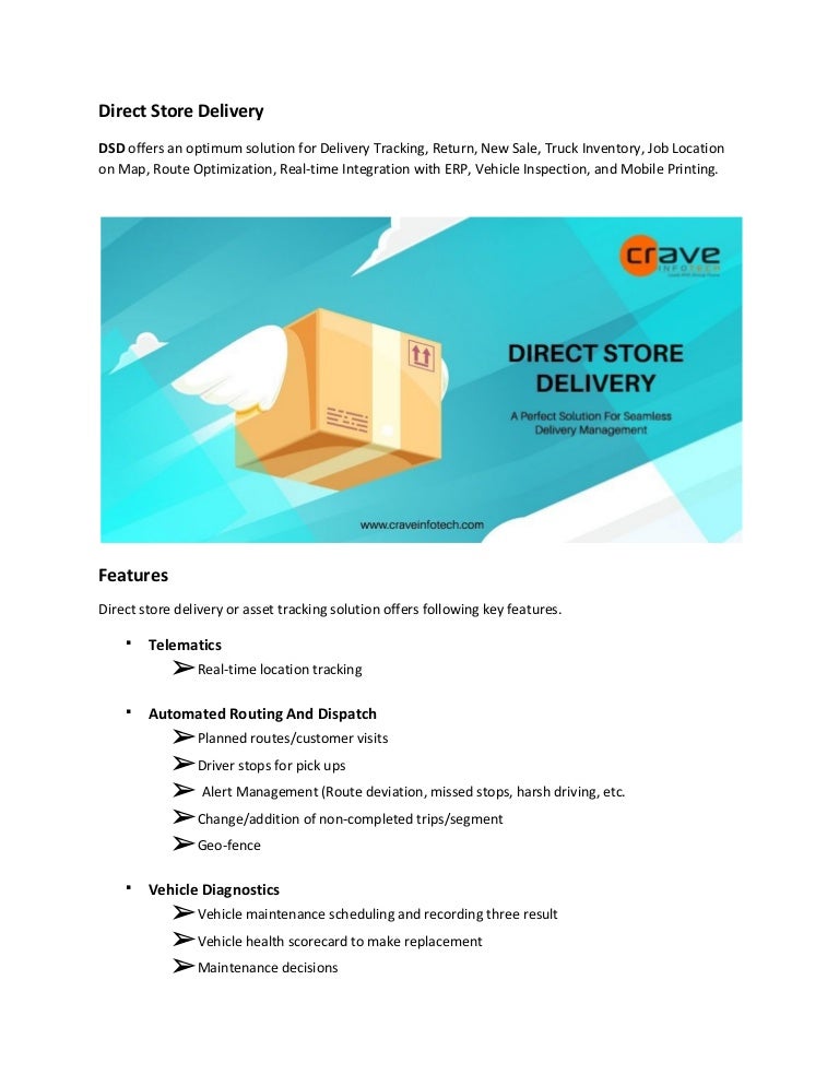 Direct storedelivery