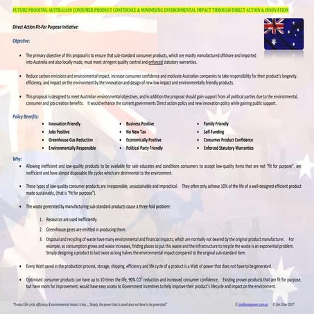 Direct action fit for purpose initiative jc