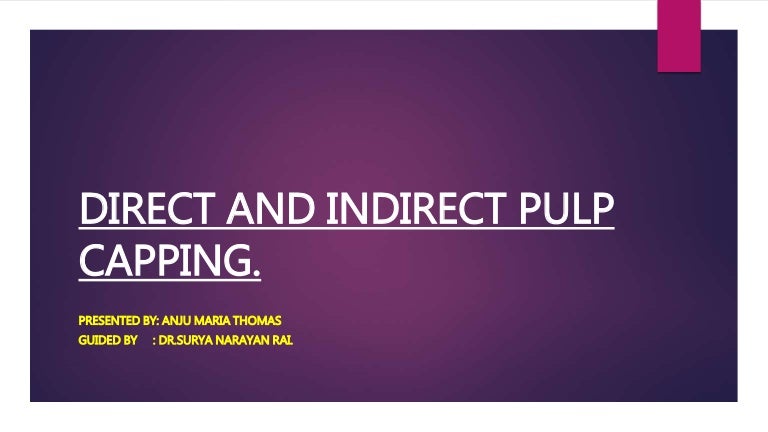 indirect pulp cap