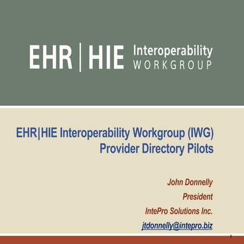 Direct Boot Camp 2 0 IWG Provider Directory Pilots