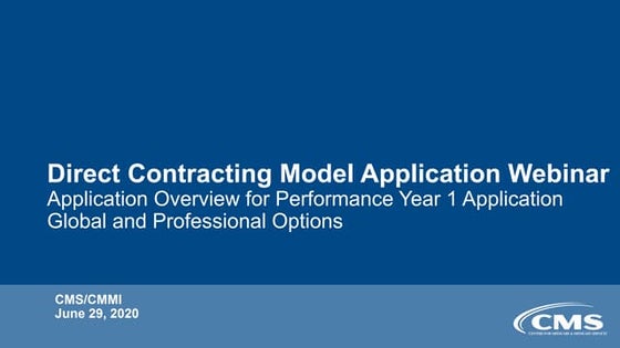 Office Hours: Direct Contracting Model Options - Payment Part Two | PPT
