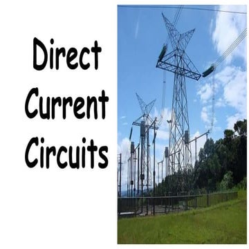 Direct current circuits