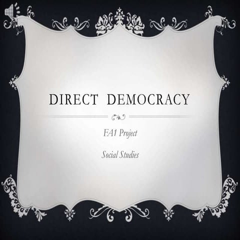 Direct Democracy in The world | PPTX