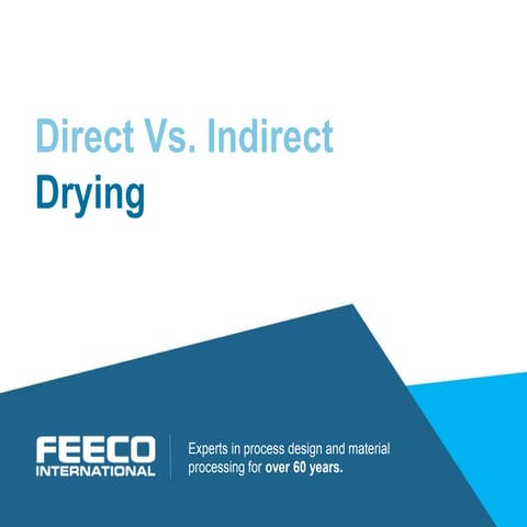 Direct Vs. Indirect Drying | PDF