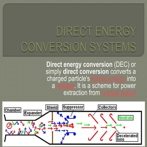 Direct energy conservation system