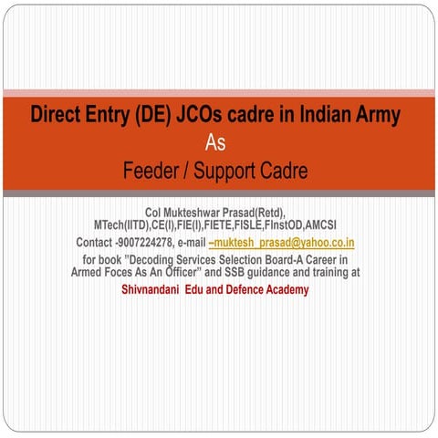 Direct Entry (DE) JCOs cadre in.pptx