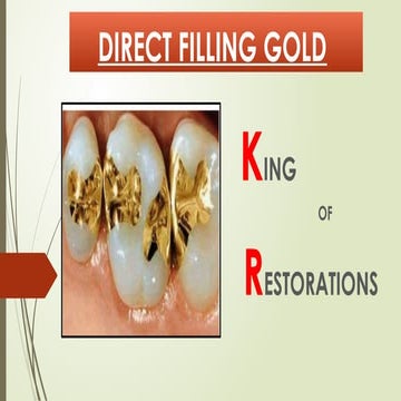 Direct filling gold | PPTX