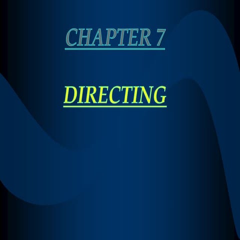 Directing