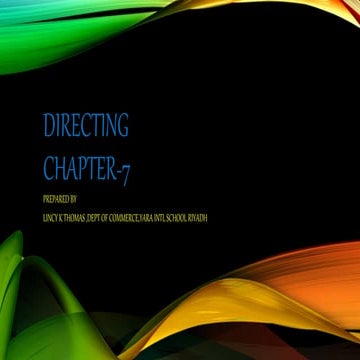 Directing- | PPTX