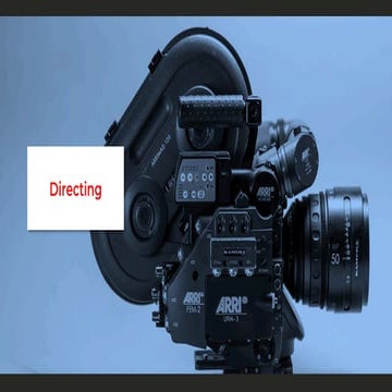 U1- Directing film - dirección audiovisual