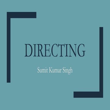 Directing or leading