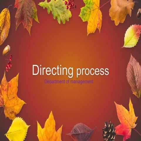 Directing process