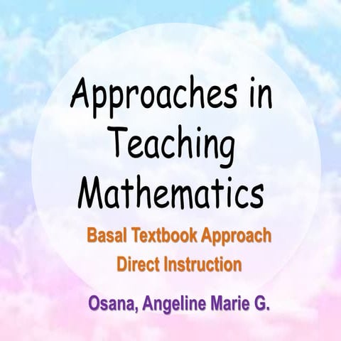 Direct instruction in math