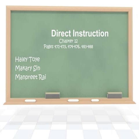 EDPY Group 10 Direct Instruction