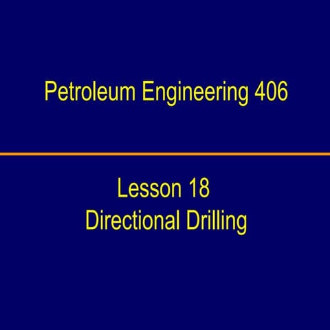 Directional drilling