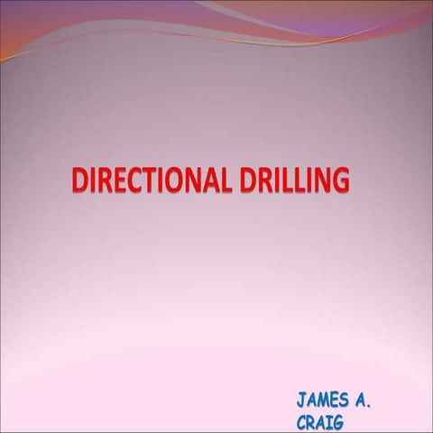 Directional drilling