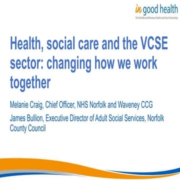 Direction of Health and Social care in Norfolk   