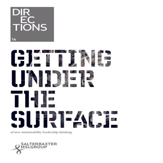 Directions 2014: New Sustainability Thinking