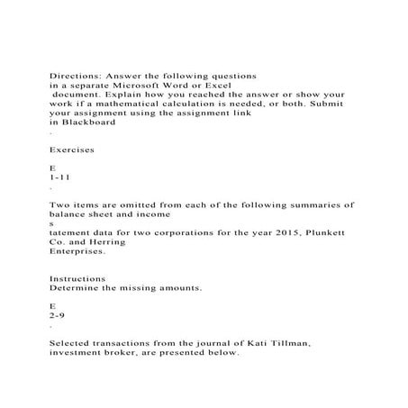 Directions Answer the following questions in a separate Mic.docx