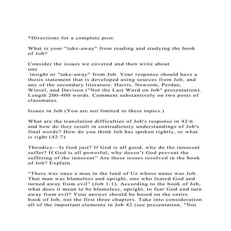 Directions for a complete postWhat is your take-away fro.docx