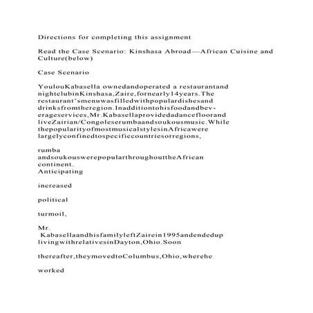 Directions for completing this assignmentRead the Case Scenario.docx